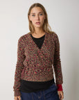W5-53004 Cardigan in Filato Alpaca Animalier