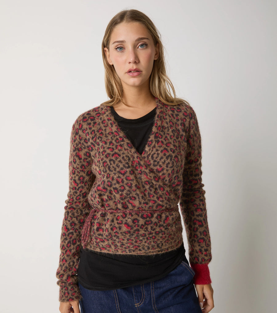 W5-53004 Cardigan in Filato Alpaca Animalier