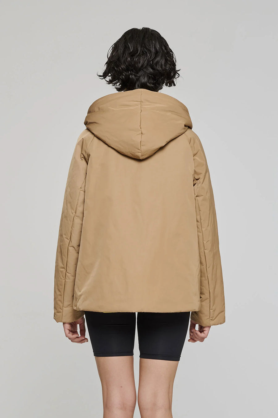 W5-9006 Giacca Nylon Reversibile Militare/Cammello 7714