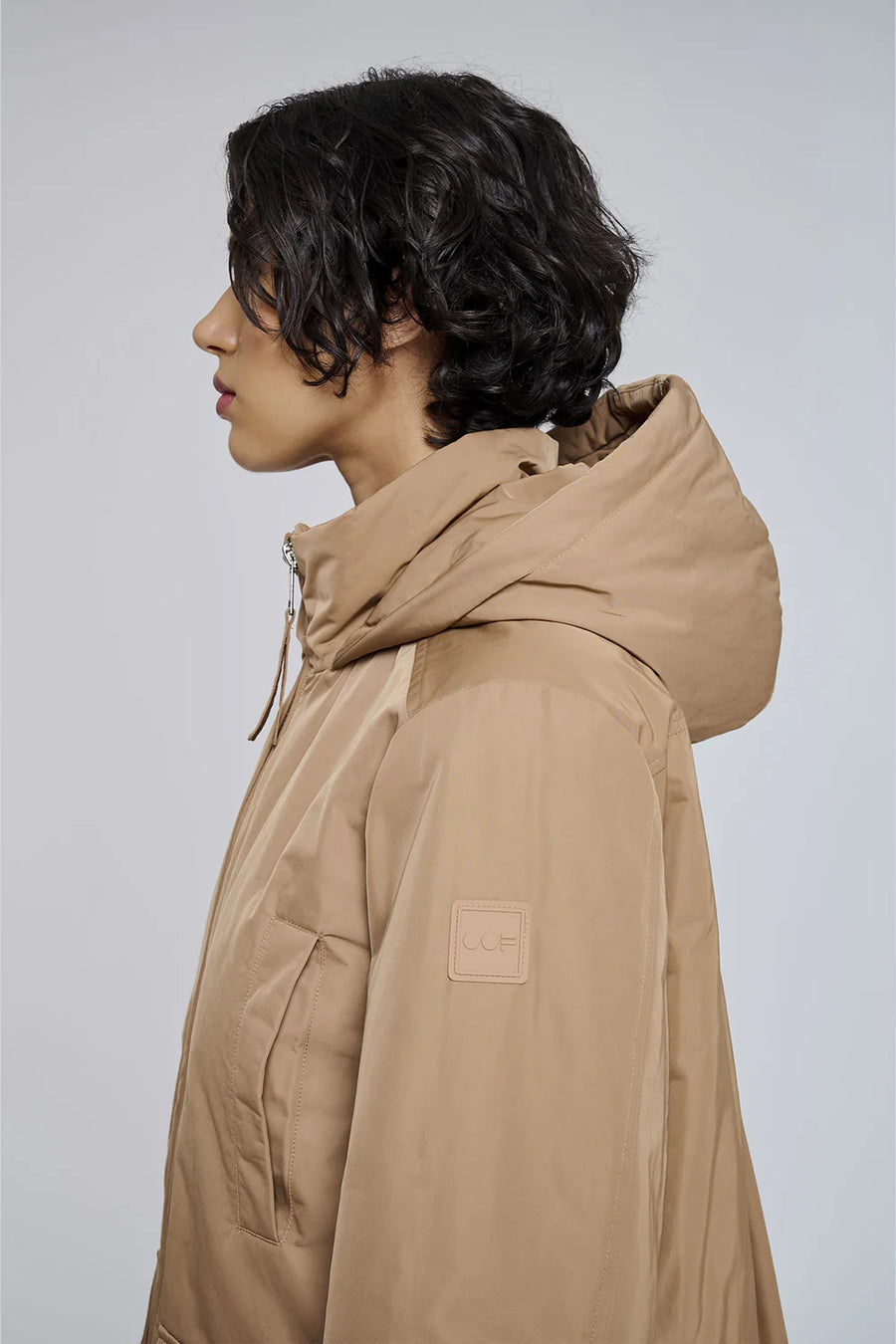 W5-9312 Giacca Lunga Nylon Verde Militare 0779