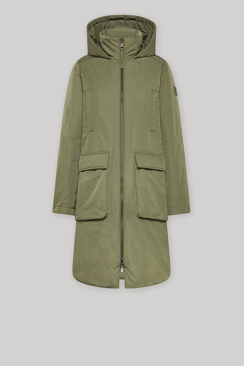 W5-9312 Giacca Lunga Nylon Verde Militare 0779