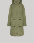 W5-9312 Giacca Lunga Nylon Verde Militare 0779