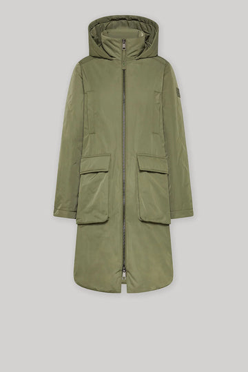 W5-9312 Giacca Lunga Nylon Verde Militare 0779