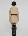 W5-9322 Trench Corto Cammello 0145