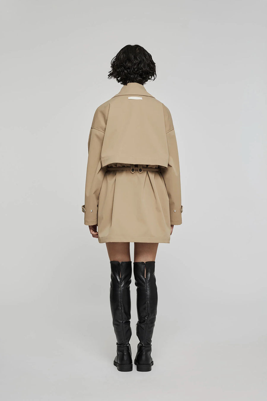 W5-9322 Trench Corto Cammello 0145