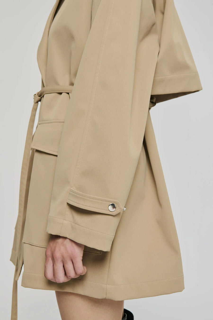 W5-9322 Trench Corto Cammello 0145