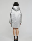 W5-9341 Giacca Nylon Reversibile Silver/Sand 9144