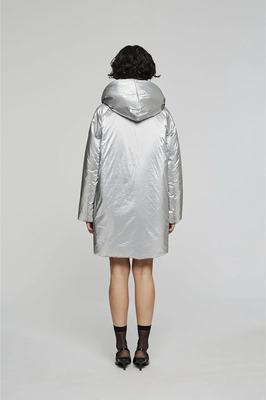 W5-9341 Giacca Nylon Reversibile Silver/Sand 9144