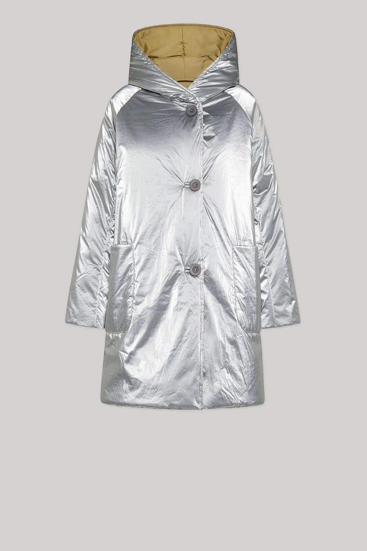 W5-9341 Giacca Nylon Reversibile Silver/Sand 9144