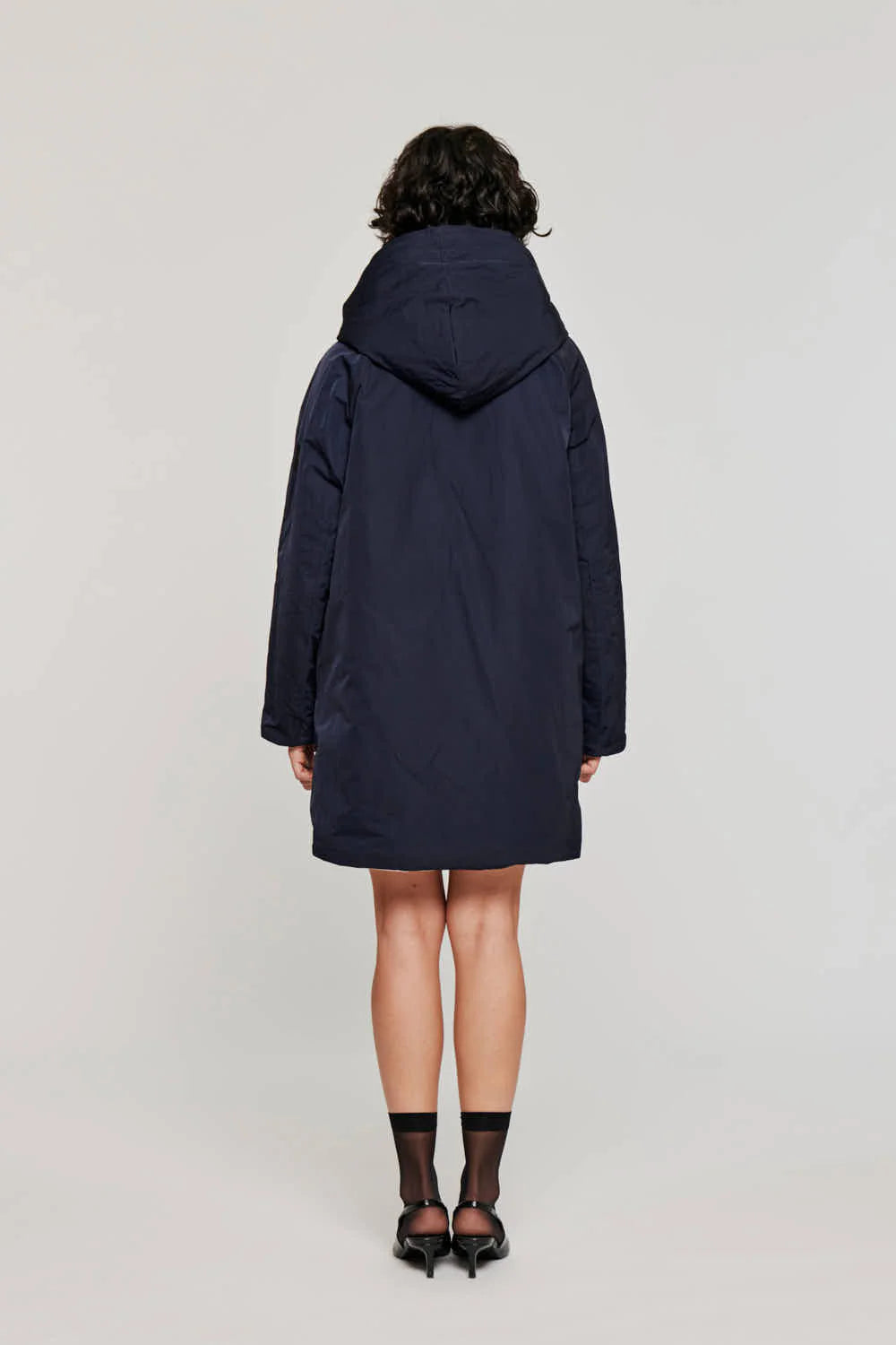 W5-9410 Giacca Nylon Reversibile Panna/Blu 1005