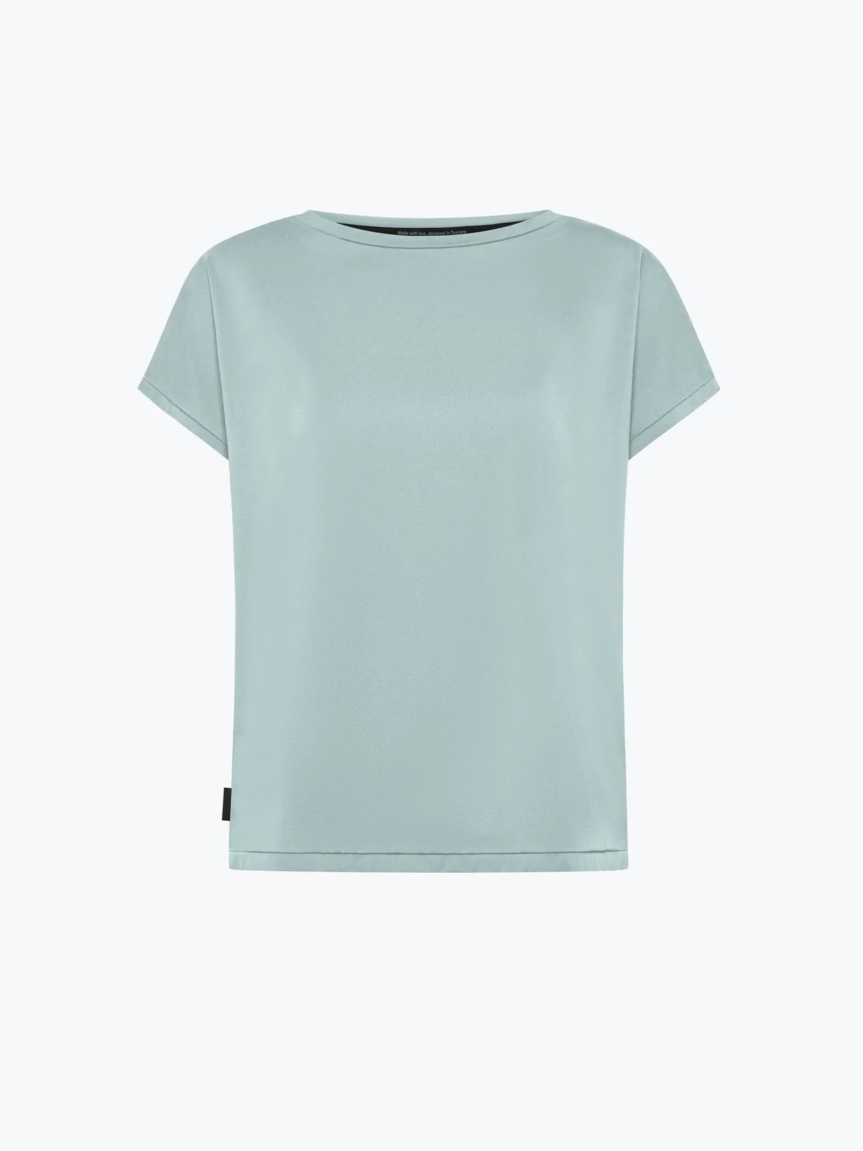 DS5-704 T-shirt Oxford Gdy Square Light/Blue Woman