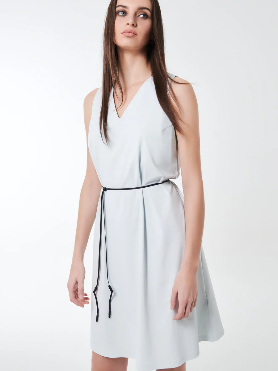 DS5-813 Abito Glassissimo Over V Bit of Blue Woman