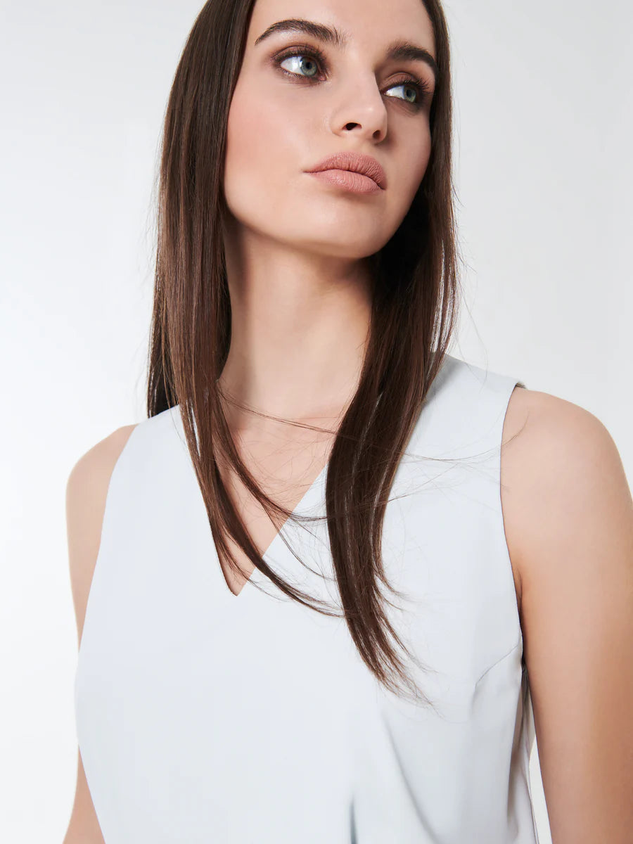 DS5-813 Abito Glassissimo Over V Bit of Blue Woman