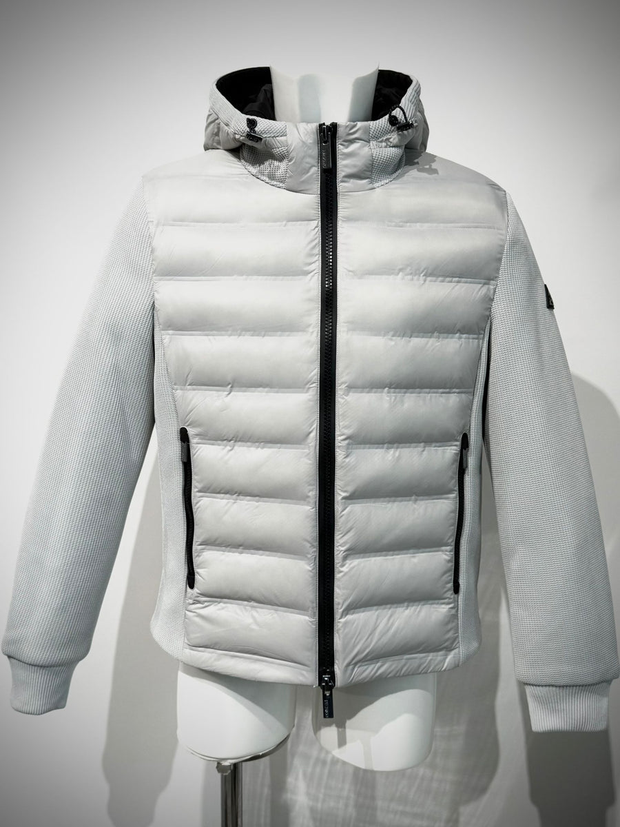 W5-0041 MESH Piumino Ibrido Cappuccio Mastice Man