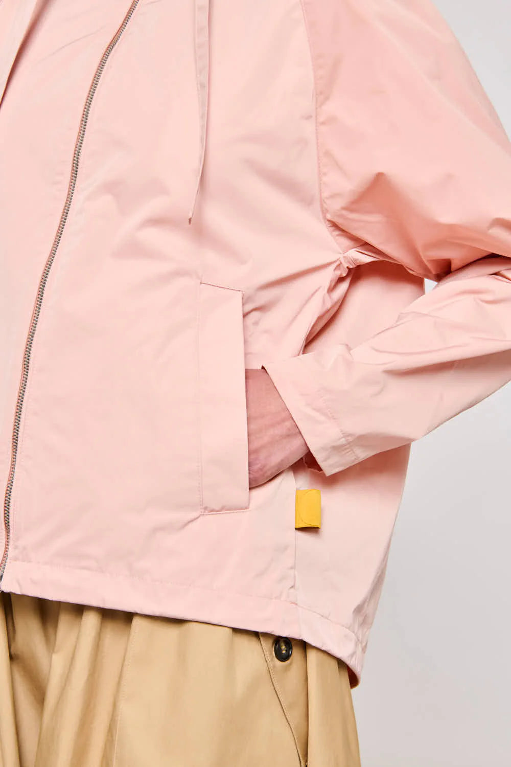 S6-8000 Giacca con Zip in Nylon Memory Dusty Pink