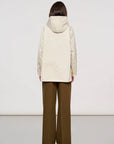 S6-9000 Giacca Reversibile in Nylon Memory Burnished Gold/ Bone White
