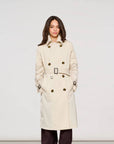 S6-25000 Trench in Nylon Memory Bone White