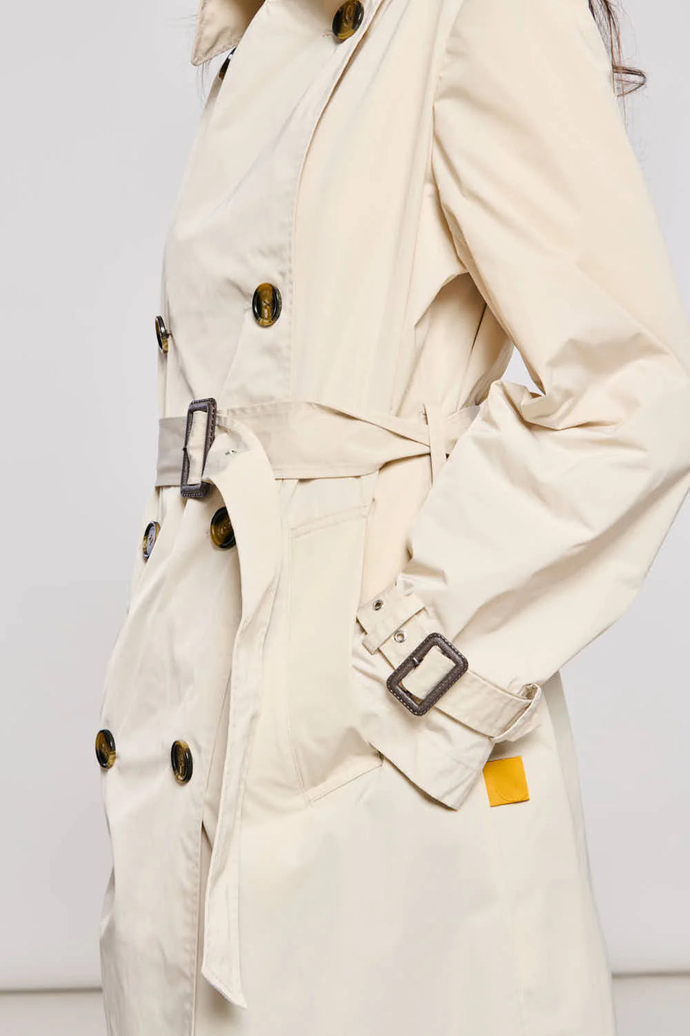 S6-25000 Trench in Nylon Memory Bone White