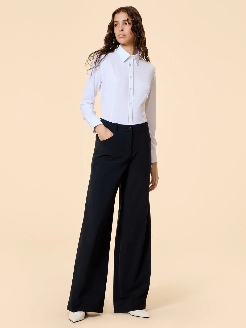 DS6-750 Camicia Oxford Bianco Woman