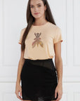 W3-8M1540 T-Shirt Fly Strass Astral Blush