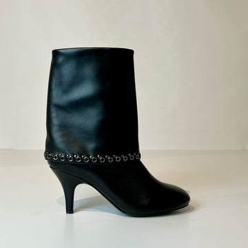 W5-90076 Stivale Risvolto Nappa Nero