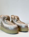 W4-MINI ESKIMO Platform Boot Stone Metallic