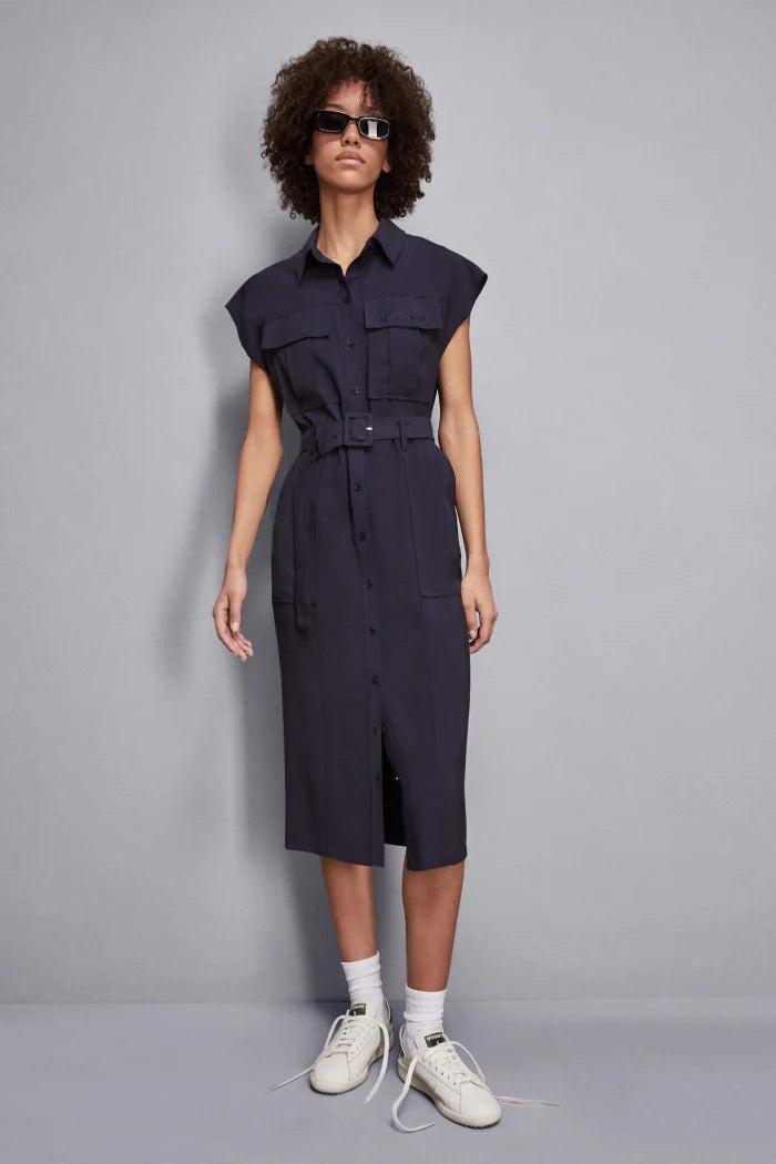 S5-2A2870 Abito Mini Chemisier Navy