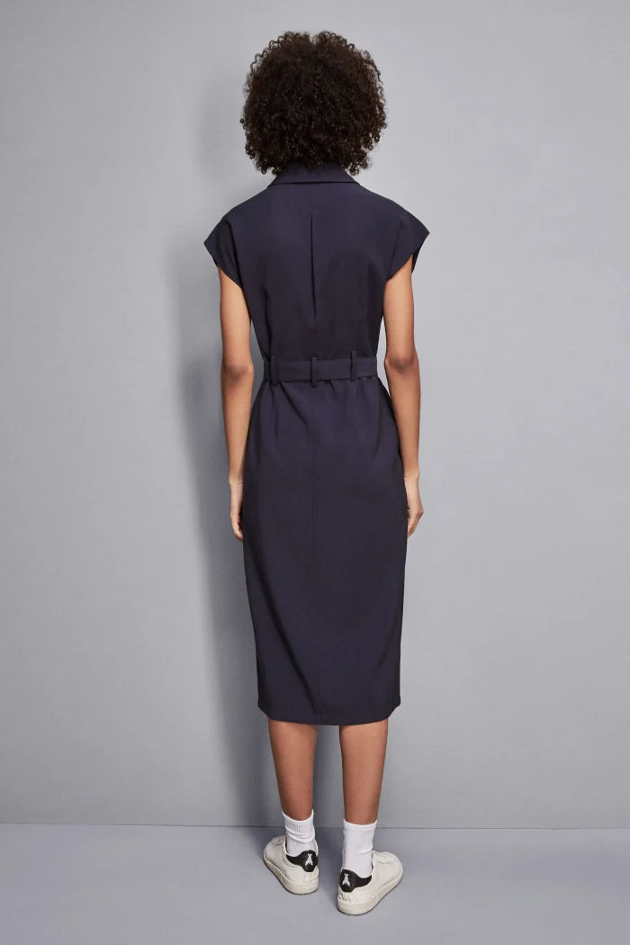 S5-2A2870 Abito Mini Chemisier Navy