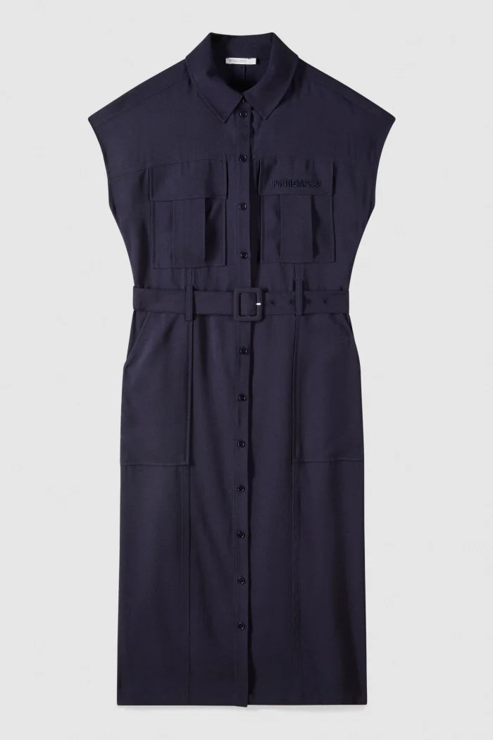 S5-2A2870 Abito Mini Chemisier Navy