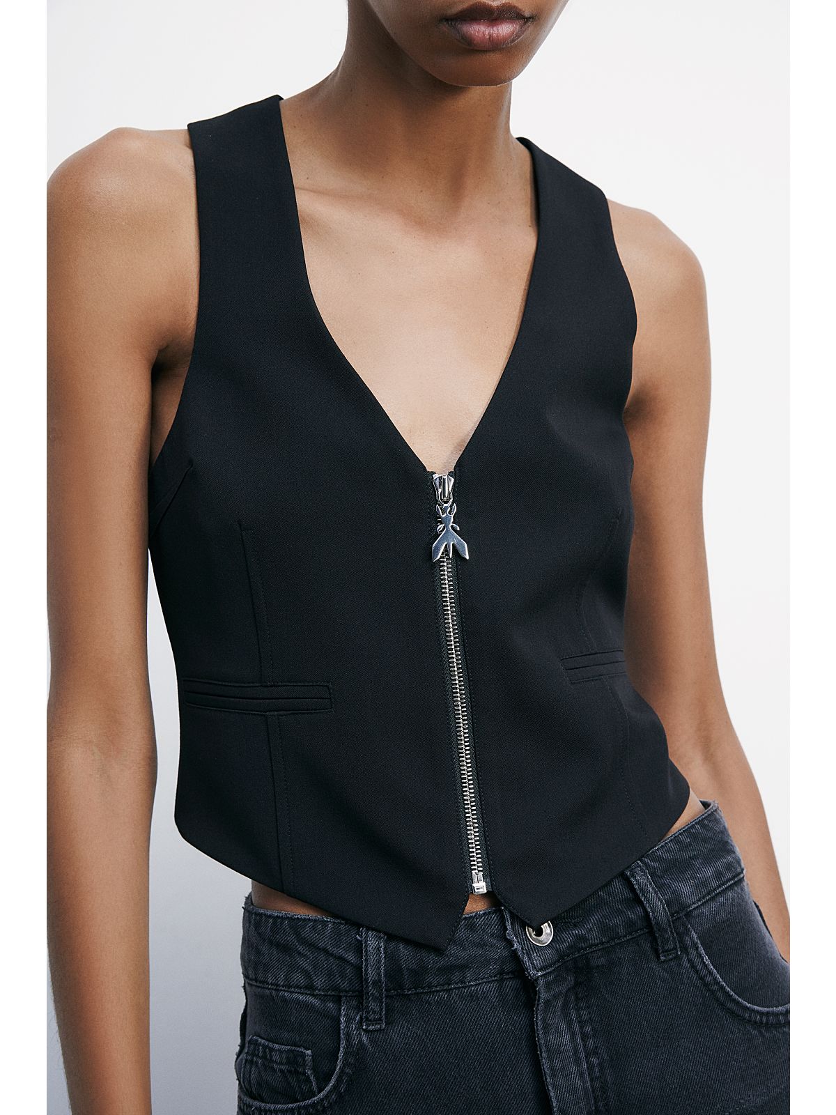 W5-2C1652 Gilet Nero