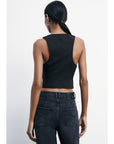 W5-2C1652 Gilet Nero