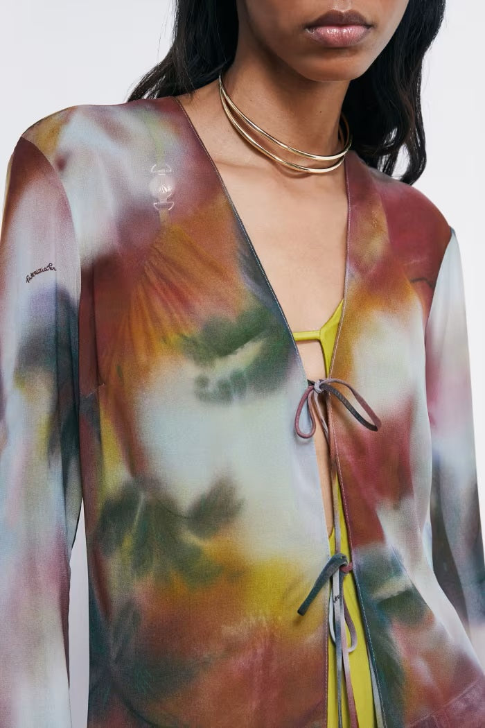 S6-2C1735 Camicia Lunga Beach Capsule Summer Faded