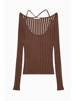 S5-2K0310 Maglia Stramata Sensual Brown