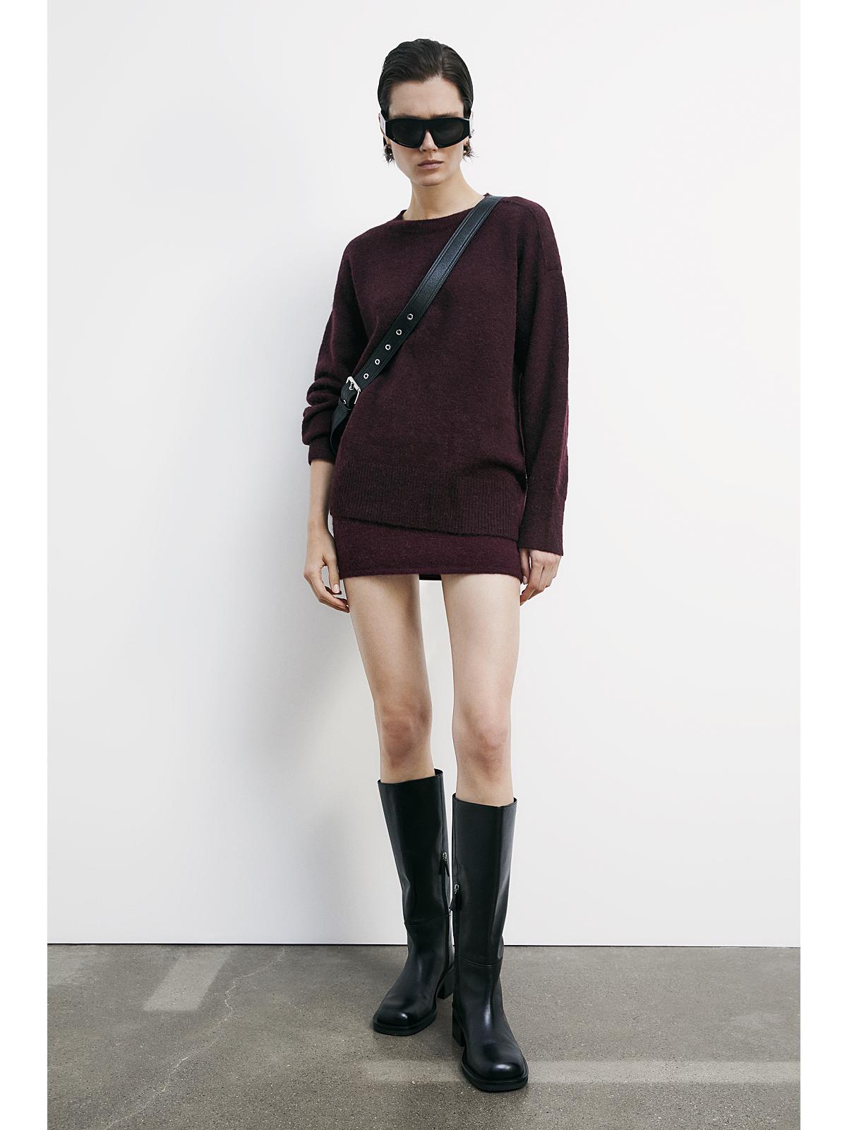 W5-2K0326 Maglia in Rasato Purple Red