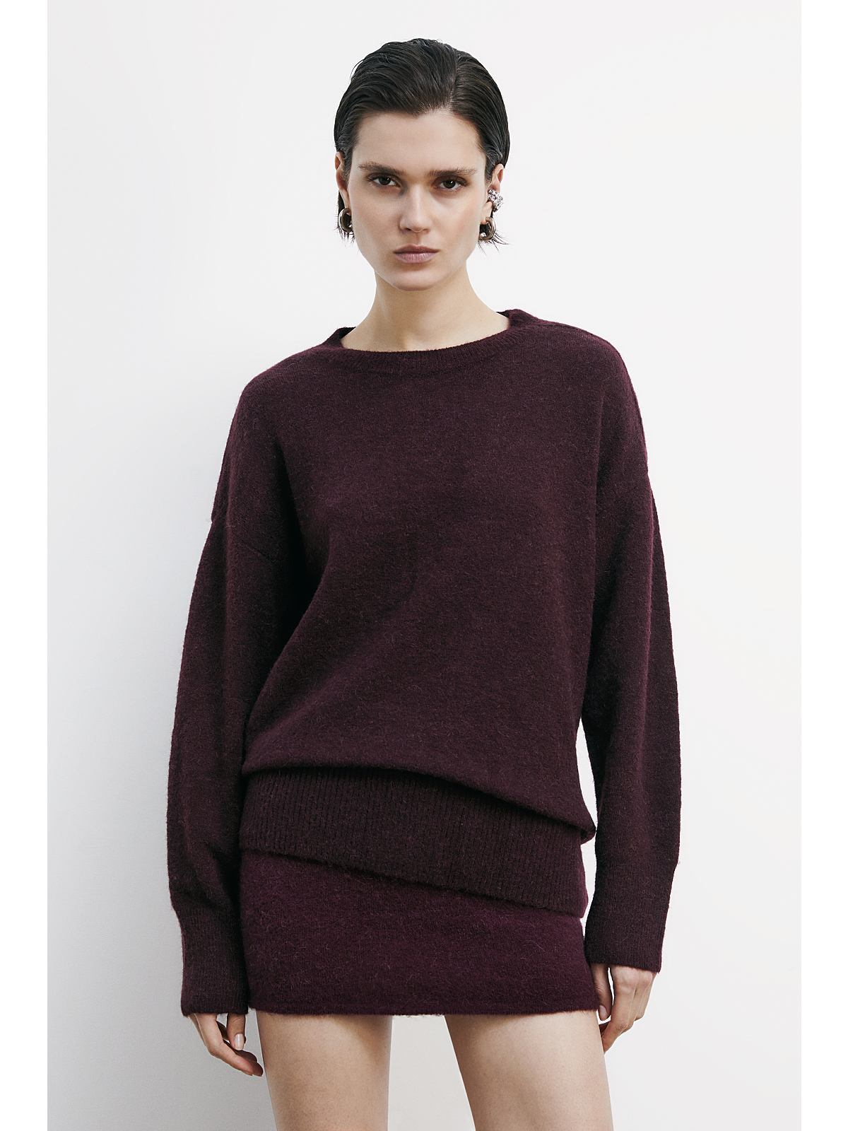 W5-2K0326 Maglia in Rasato Purple Red