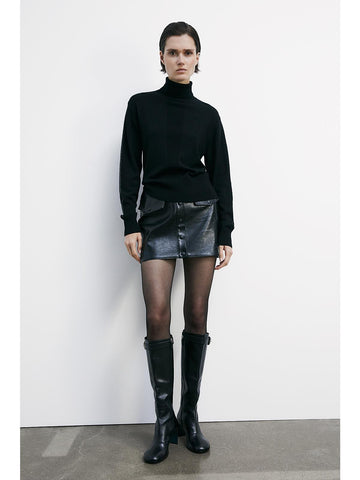 W5-2K0340 Dolcevita "Essential" con Inserto Lurex Nera