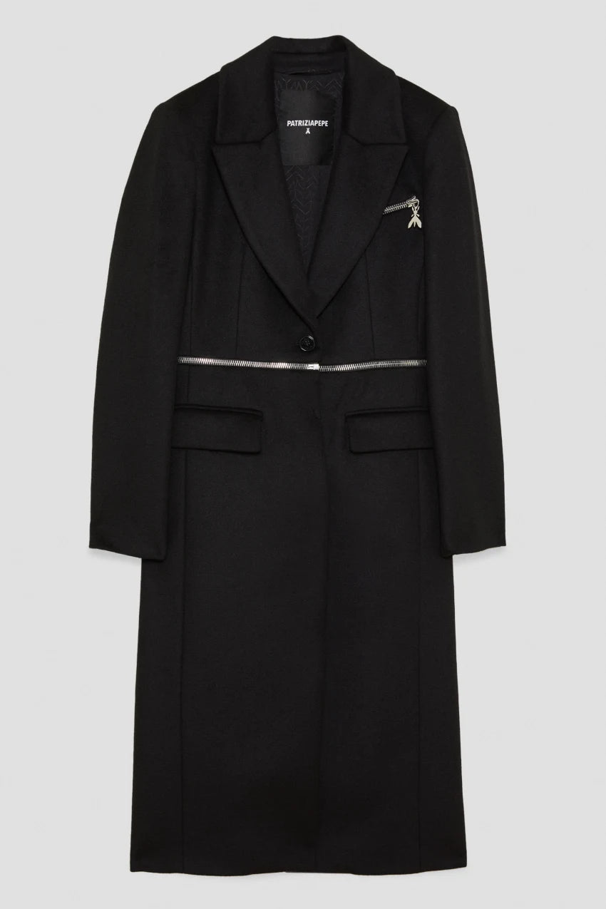 W4-2O0166 Cappotto Divisibile Nero