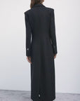 W6-2O0231 Cappotto Lungo Nero