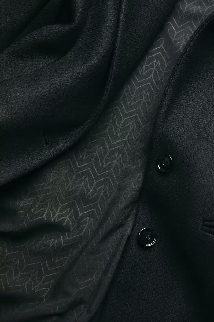 W6-2O0231 Cappotto Lungo Nero