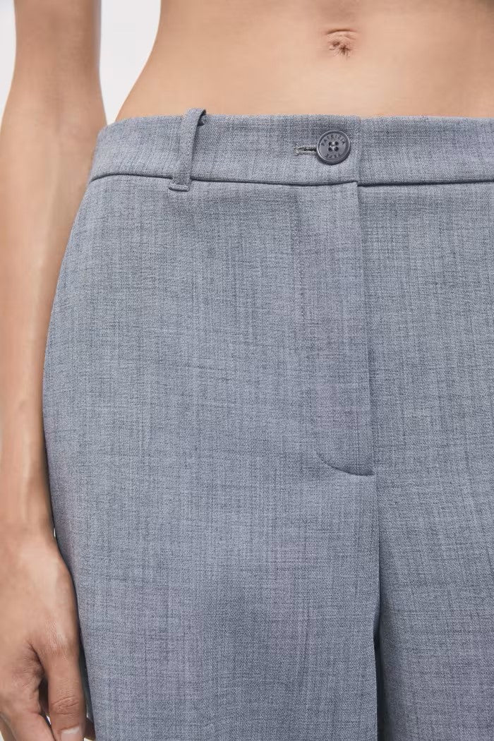 W6-2P0039 Pantalone Sartoriale Stretch Gray Melange