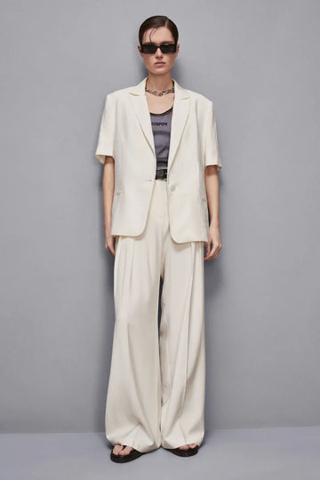 S5-2P1670 Pantalone Palazzo Bianco