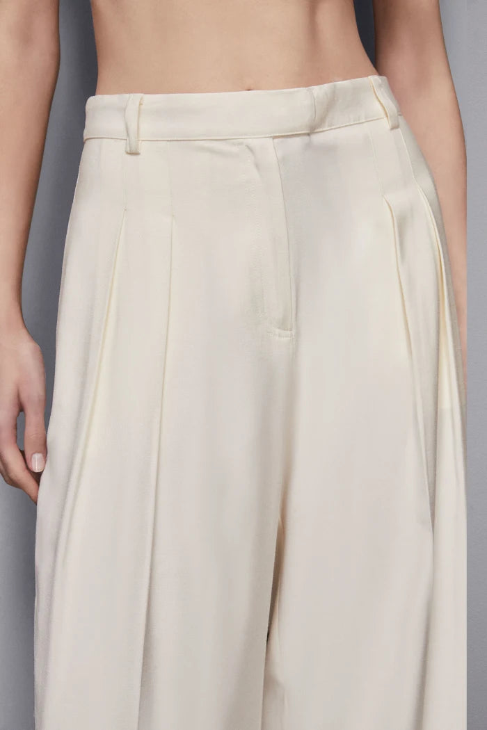 S5-2P1670 Pantalone Palazzo Bianco