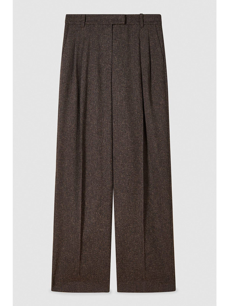 W5-2P1700 Pantalone Con Pieghe Warm Beige