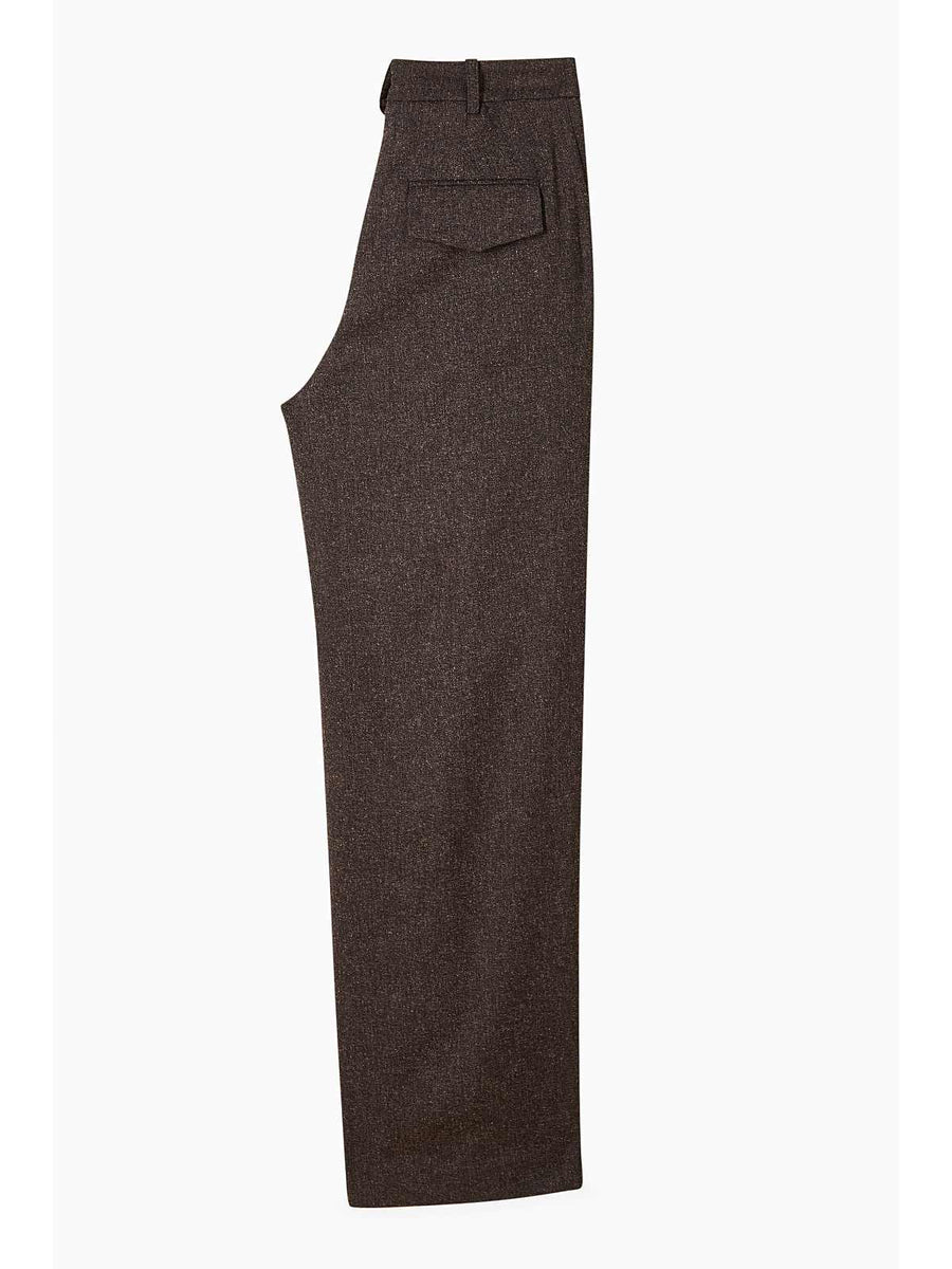 W5-2P1700 Pantalone Con Pieghe Warm Beige