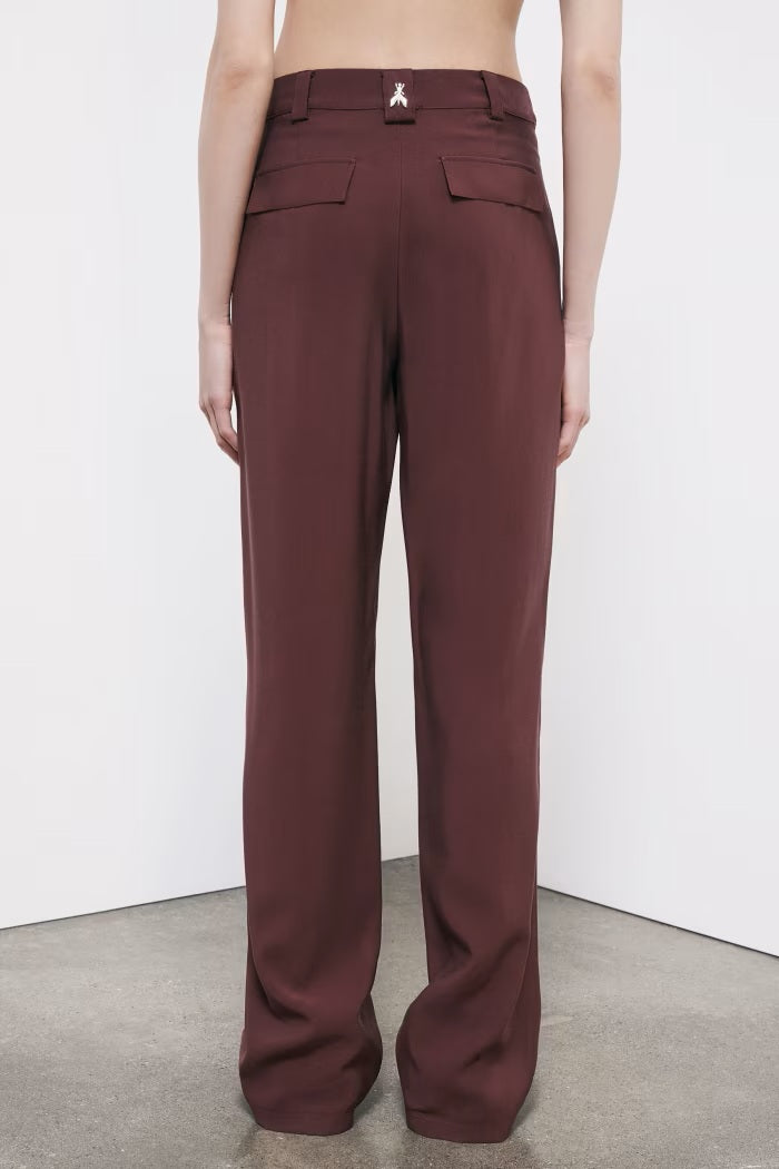 S6-8P1740 Pantalone Dritto Viscosa Desert Sand