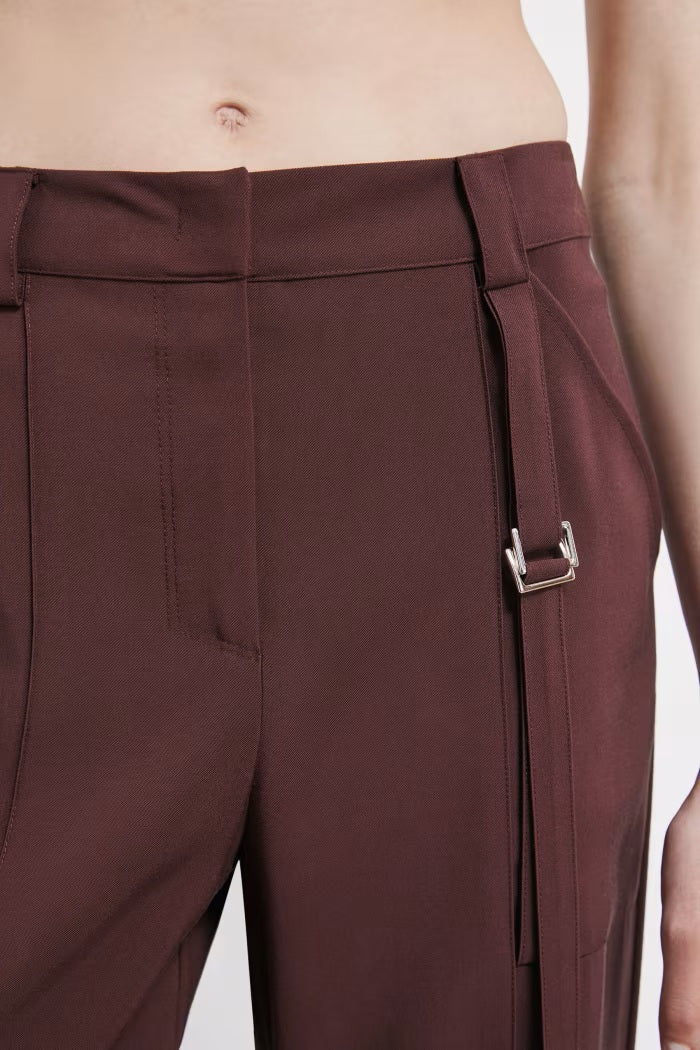 S6-8P1740 Pantalone Dritto Viscosa Desert Sand