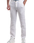 US4-Pantalone Chino Portofino Lino Optic White Man