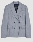 W6-2S0044 Blazer Doppiopetto Stretch Gray Melange