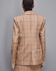 W4-2S1514 Giacca Check Beige