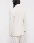 S6-2S1560 Blazer Strutturato Doppiopetto Pearl Ivory
